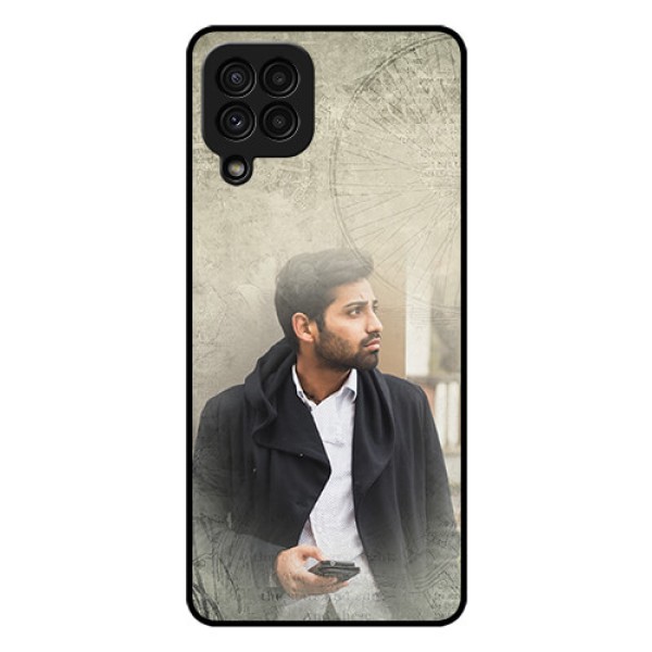 Galaxy A22 4G Custom Glass Phone Case - with vintage design Galaxy A22 4G Custom Glass Phone Case - with vintage design