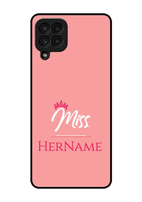Galaxy A22 4G Custom Glass Phone Case Mrs with Name