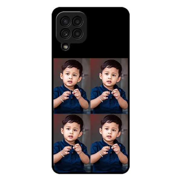 Galaxy A22 4G 4 Image Holder on Glass Mobile Cover