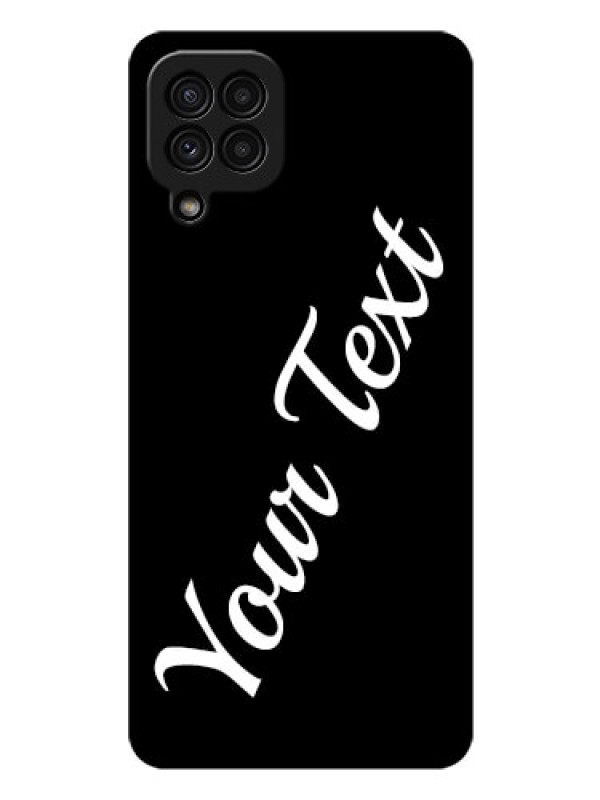 Custom Galaxy A22 4G Custom Glass Mobile Cover with Your Name