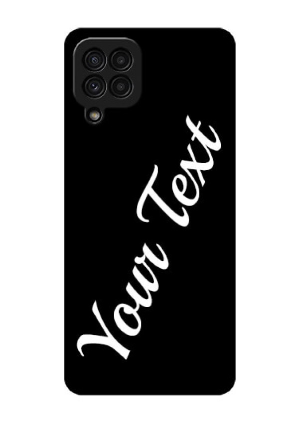 Galaxy A22 4G Custom Glass Mobile Cover with Your Name