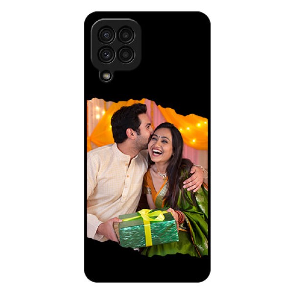 Galaxy A22 4G Custom Glass Phone Case - Tear-off Design Galaxy A22 4G Custom Glass Phone Case - Tear-off Design
