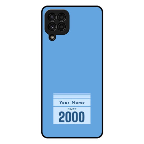 Galaxy A22 4G Custom Glass Mobile Case - Custom Year of birth Design