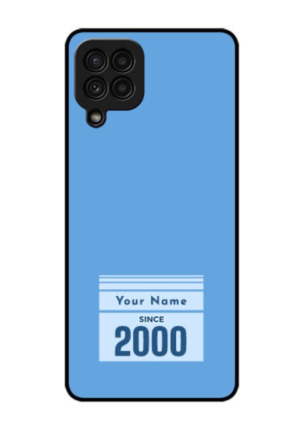 Galaxy A22 4G Custom Glass Mobile Case - Custom Year of birth Design