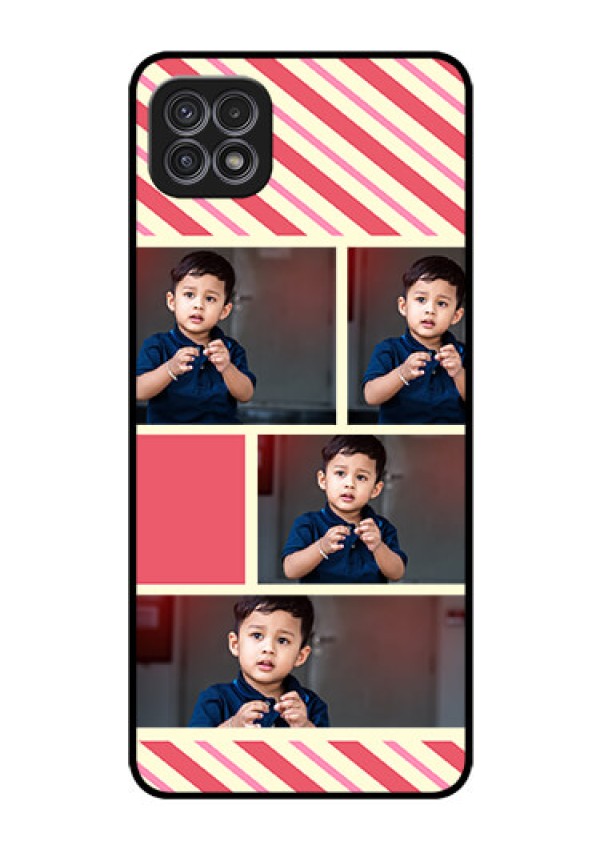 Galaxy A22 5G Personalized Glass Phone Case - Picture Upload Mobile Case Design
