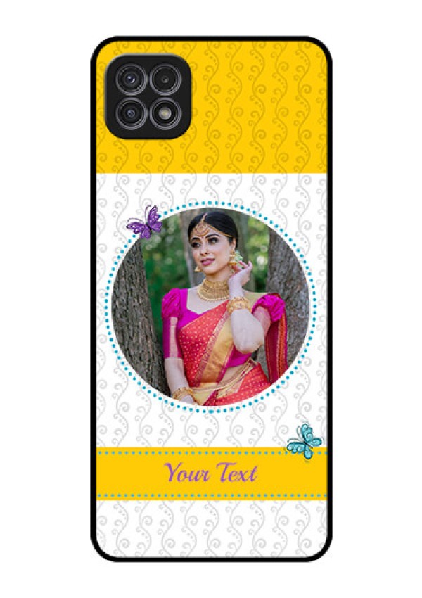 Galaxy A22 5G Custom Glass Mobile Case - Girls Premium Case Design