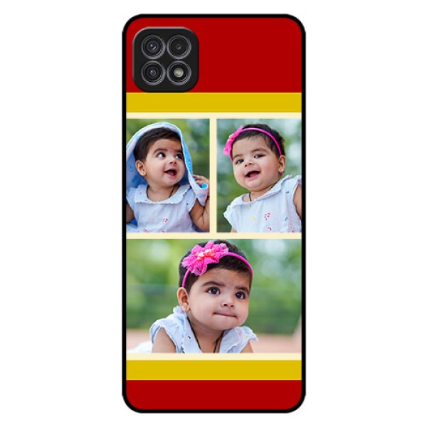 Galaxy A22 5G Custom Glass Mobile Case - Multiple Pic Upload Design Galaxy A22 5G Custom Glass Mobile Case - Multiple Pic Upload Design