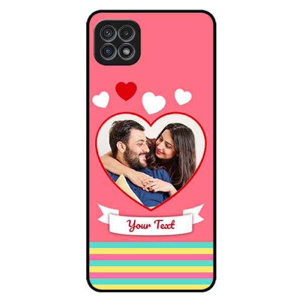 Galaxy A22 5G Photo Printing on Glass Case - Love Doodle Design Galaxy A22 5G Photo Printing on Glass Case - Love Doodle Design