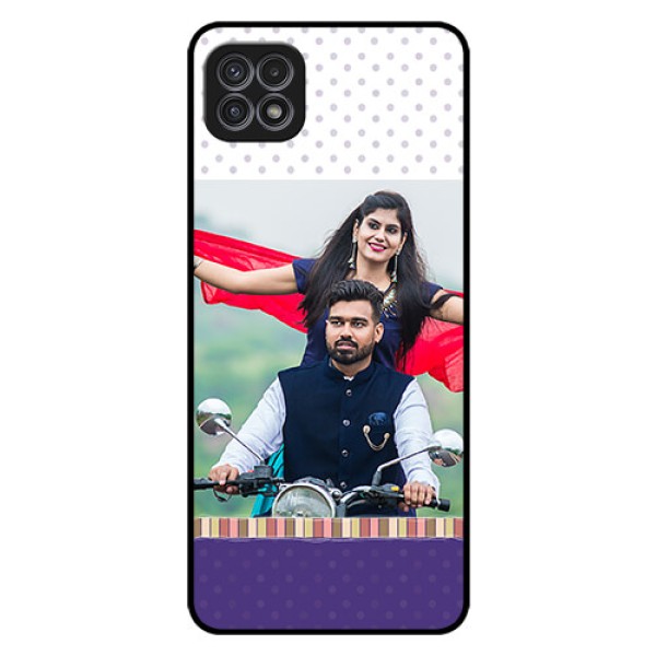 Galaxy A22 5G Photo Printing on Glass Case - Cute Family Design