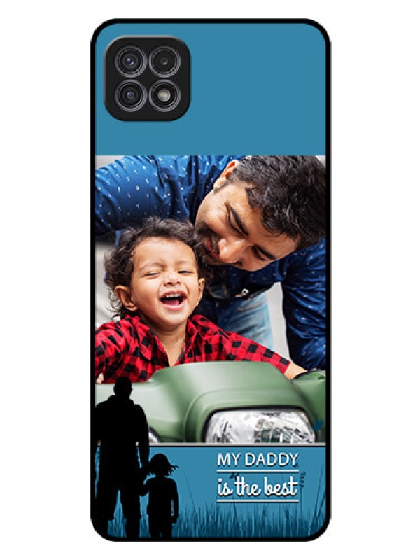 Custom Galaxy A22 5G Custom Glass Mobile Case - Best dad design 