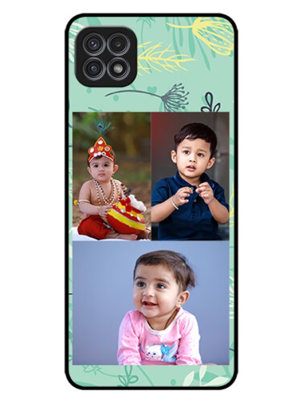 Custom Galaxy A22 5G Photo Printing on Glass Case - Forever Family Design 