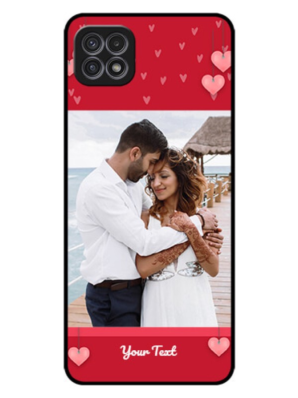 Custom Galaxy A22 5G Custom Glass Phone Case - Valentines Day Design
