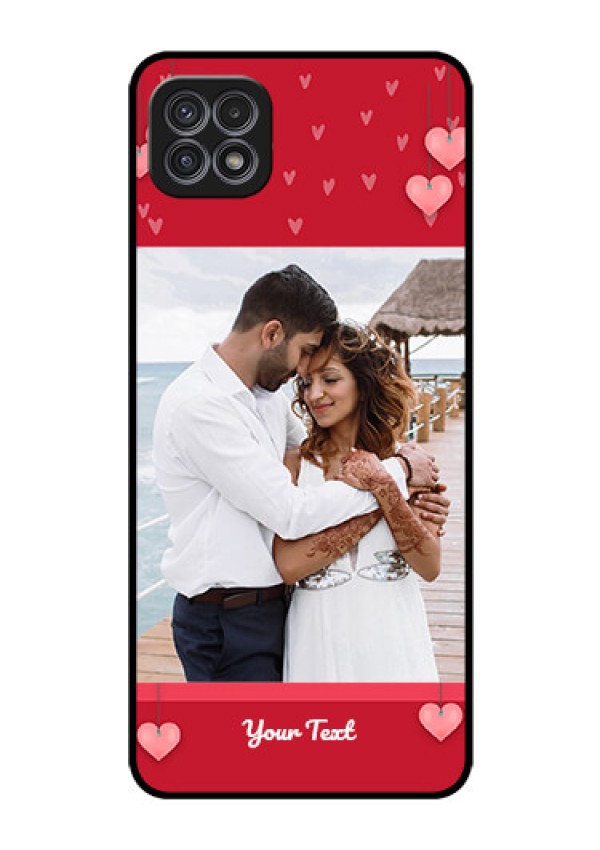 Galaxy A22 5G Custom Glass Phone Case - Valentines Day Design