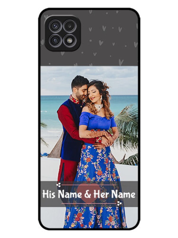 Custom Galaxy A22 5G Custom Glass Mobile Case - Buy Love Design with Photo Online