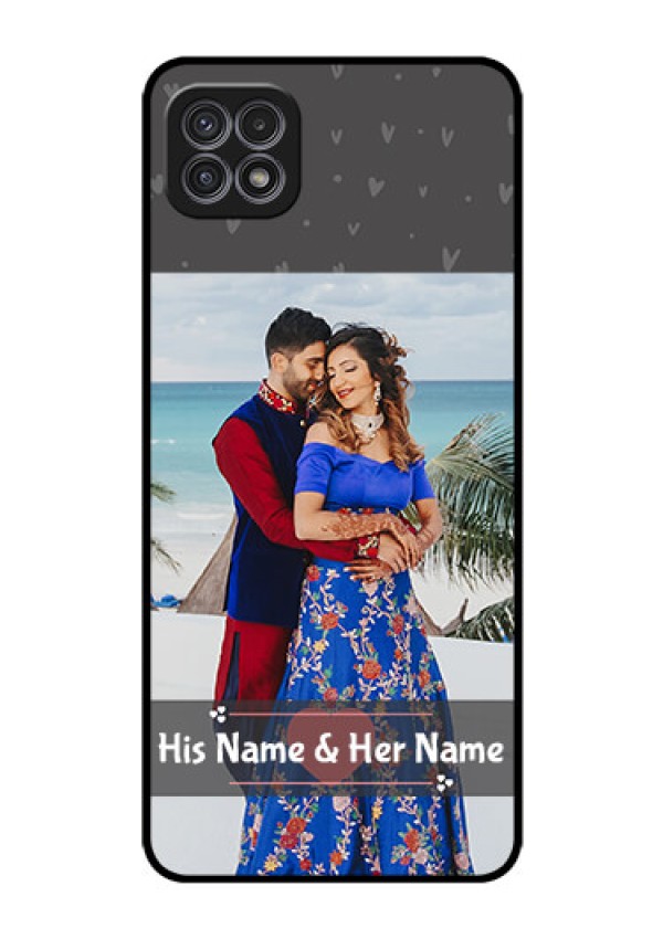 Galaxy A22 5G Custom Glass Mobile Case - Buy Love Design with Photo Online