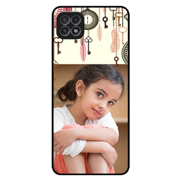 Galaxy A22 5G Custom Glass Mobile Case - Boho Style Design