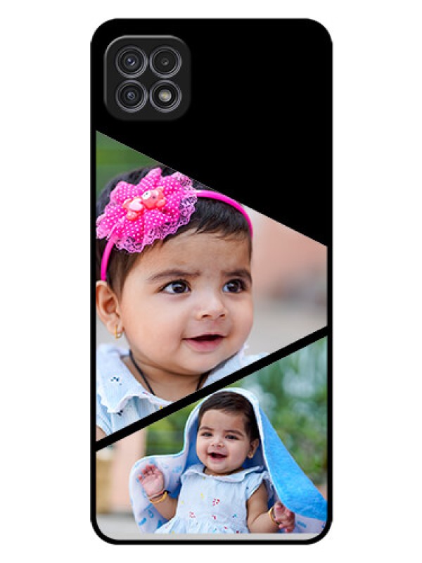 Custom Galaxy A22 5G Custom Glass Phone Case - Semi Cut Design