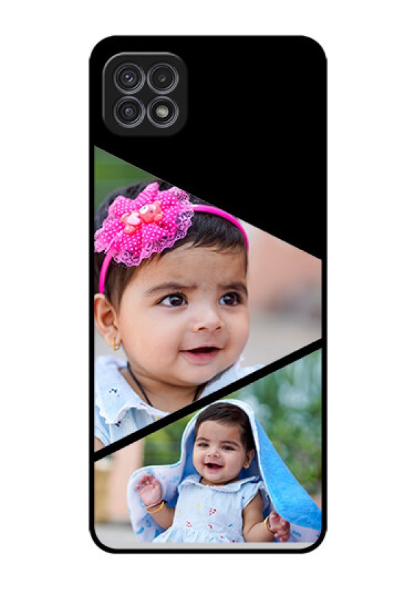 Galaxy A22 5G Custom Glass Phone Case - Semi Cut Design