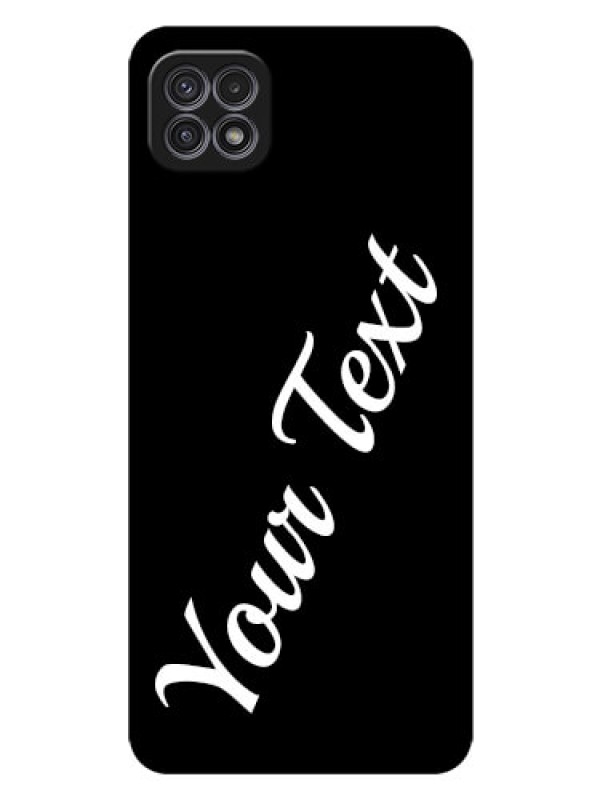 Custom Galaxy A22 5G Custom Glass Mobile Cover with Your Name