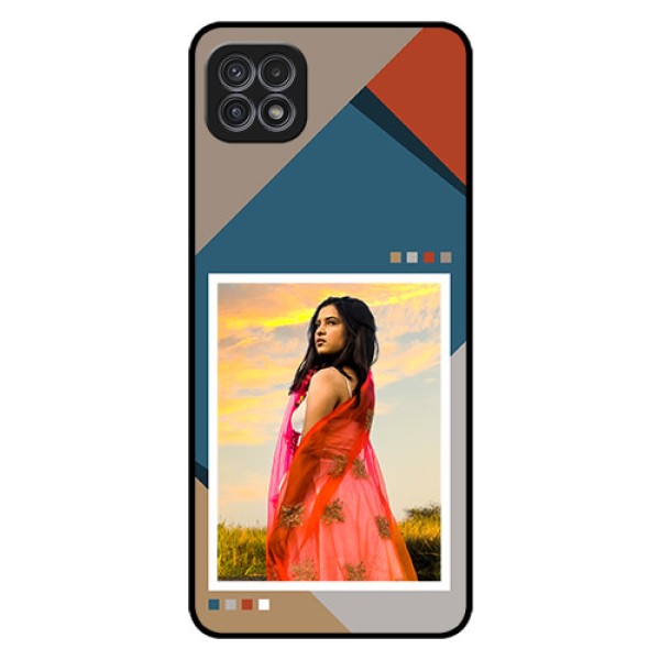 Galaxy A22 5G Personalized Glass Phone Case - Retro color pallet Design Galaxy A22 5G Personalized Glass Phone Case - Retro color pallet Design