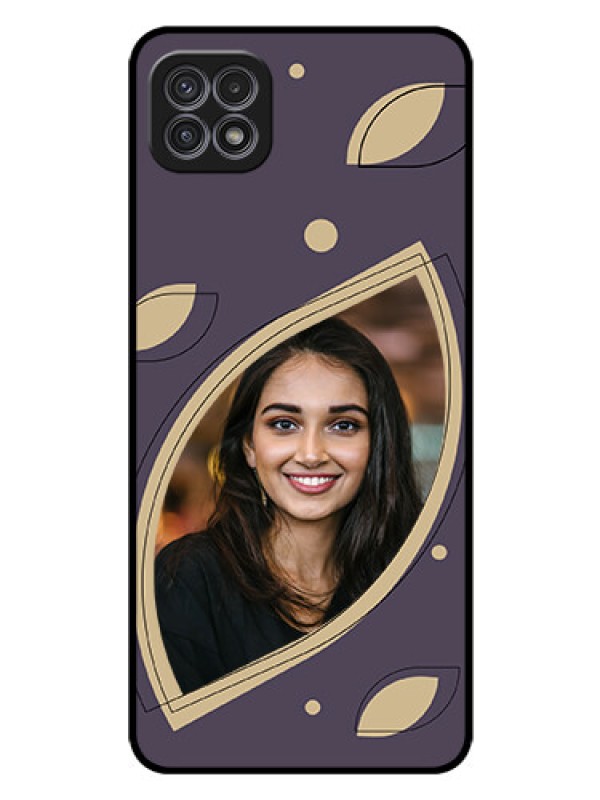 Custom Galaxy A22 5G Custom Glass Mobile Case - Falling Leaf Design