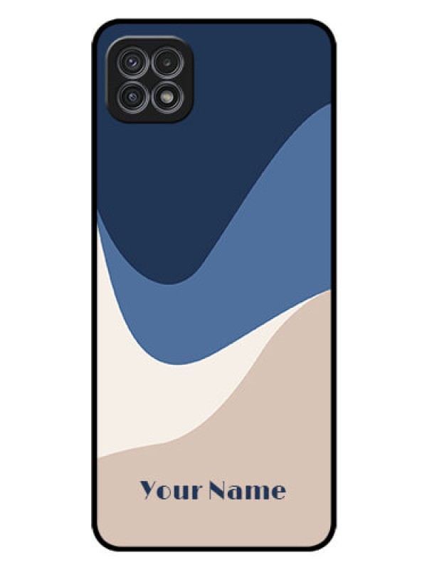 Custom Galaxy A22 5G Custom Glass Phone Case - Abstract Drip Art Design