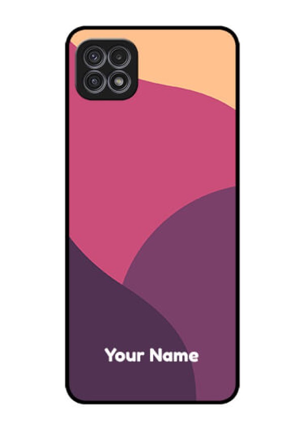 Galaxy A22 5G Custom Glass Phone Case - Mixed Multi-colour abstract art Design