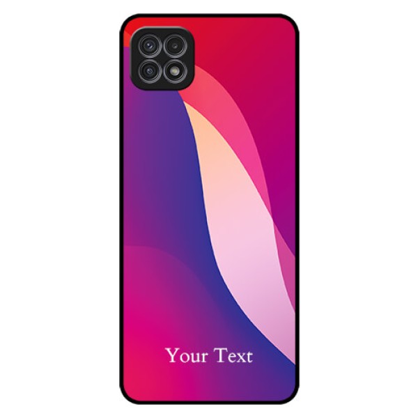 Galaxy A22 5G Personalized Glass Phone Case - Digital abstract Overlap Design Galaxy A22 5G Personalized Glass Phone Case - Digital abstract Overlap Design