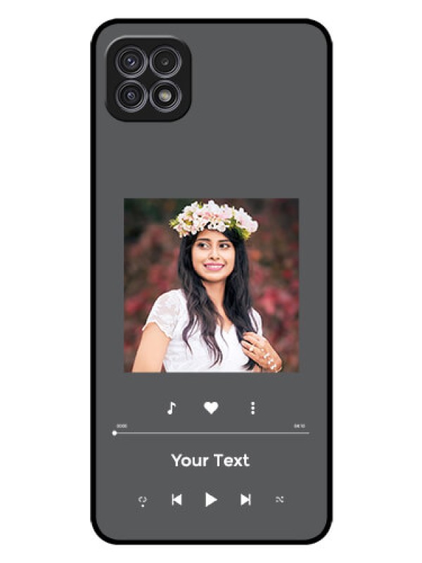 Custom Galaxy A22 5G Custom Glass Mobile Case - Play The Music Design