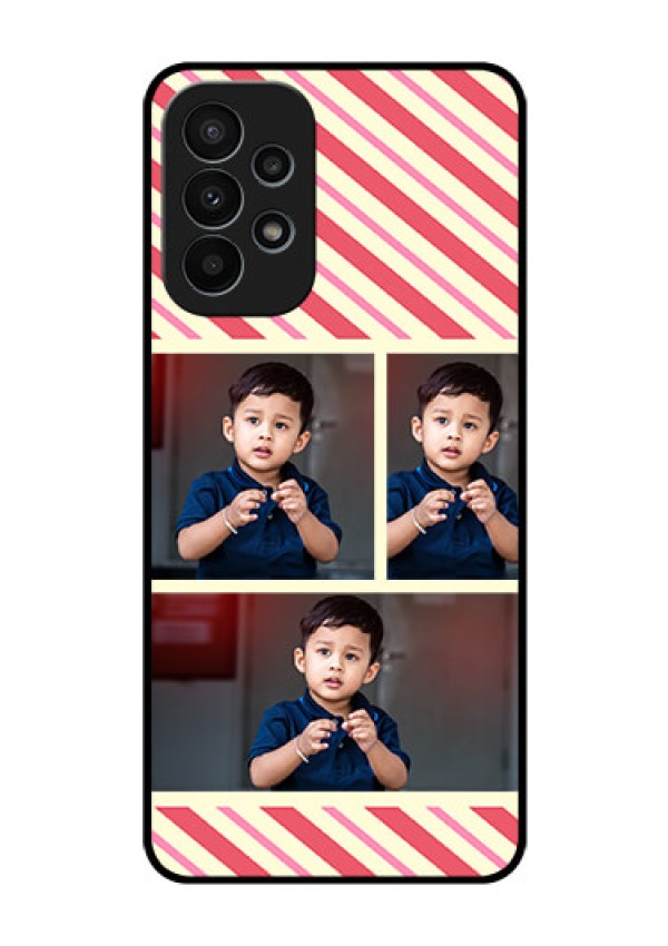 Galaxy A23 4G Personalized Glass Phone Case - Picture Upload Mobile Case Design