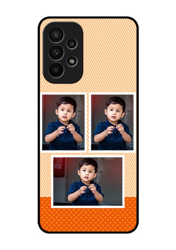 Galaxy A23 4G Photo Printing on Glass Case - Bulk Photos Upload Design