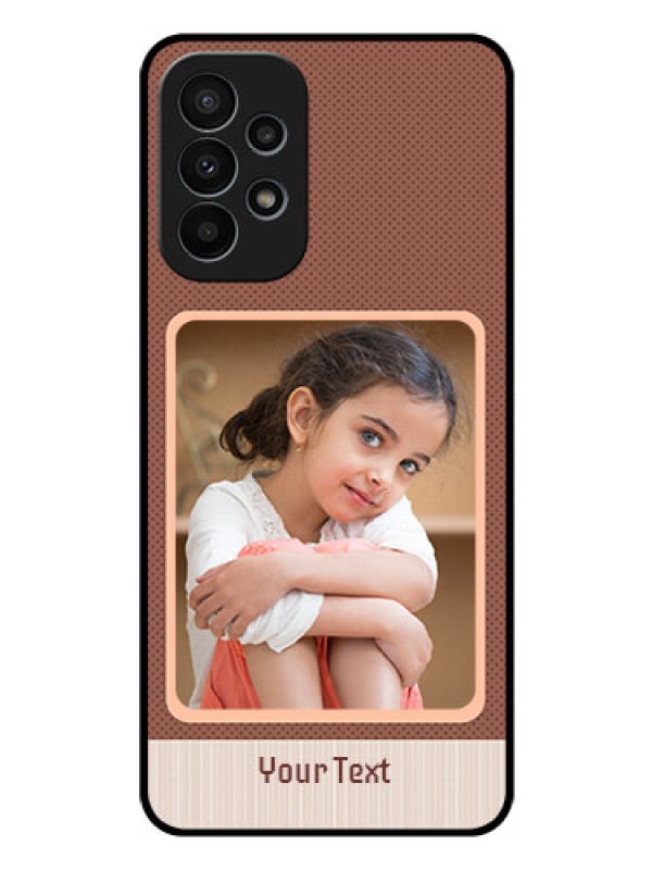 Custom Galaxy A23 4G Custom Glass Phone Case - Simple Pic Upload Design