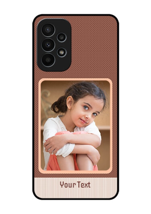 Galaxy A23 4G Custom Glass Phone Case - Simple Pic Upload Design