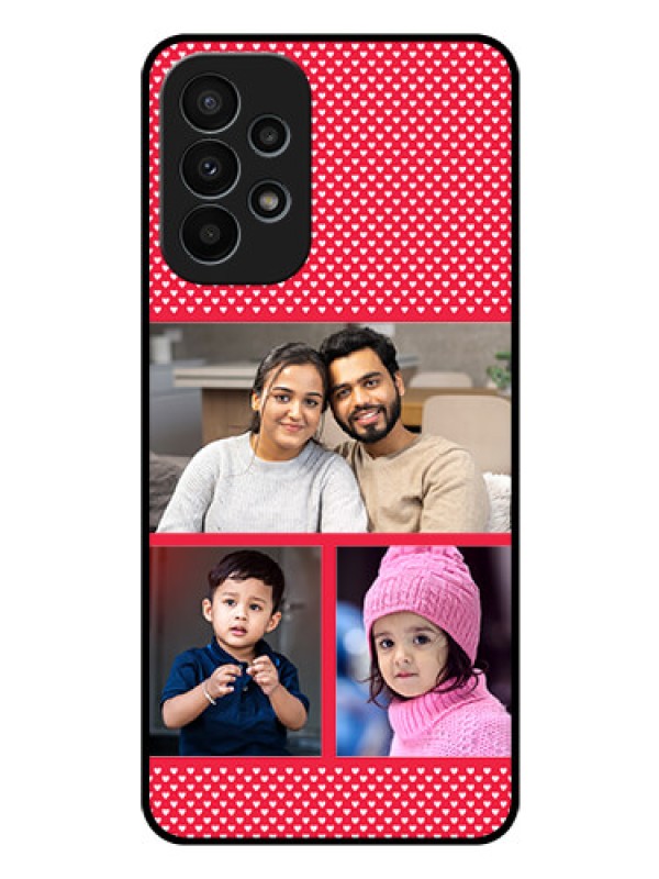 Custom Galaxy A23 4G Personalized Glass Phone Case - Bulk Pic Upload Design