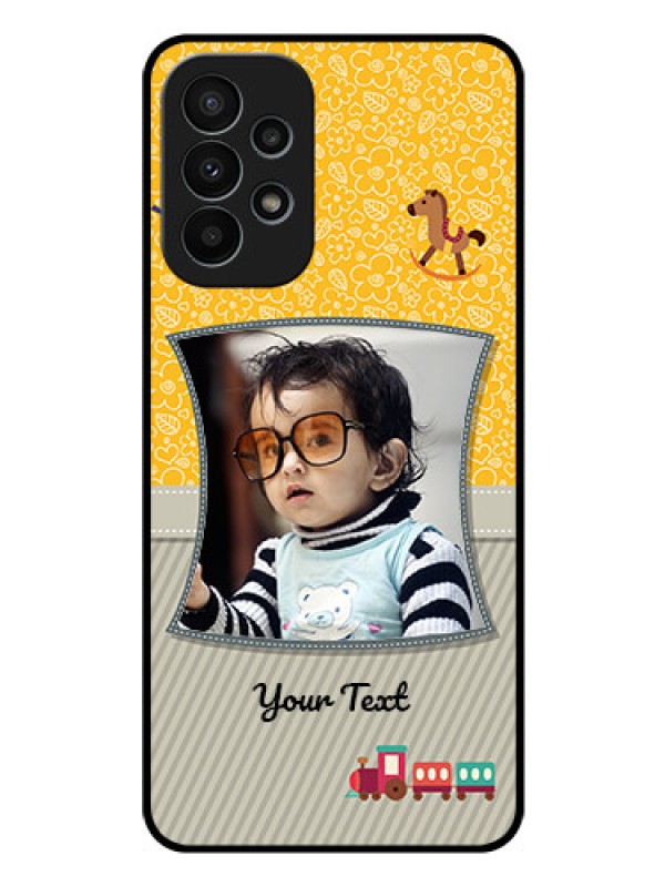 Custom Galaxy A23 4G Personalized Glass Phone Case - Baby Picture Upload Design