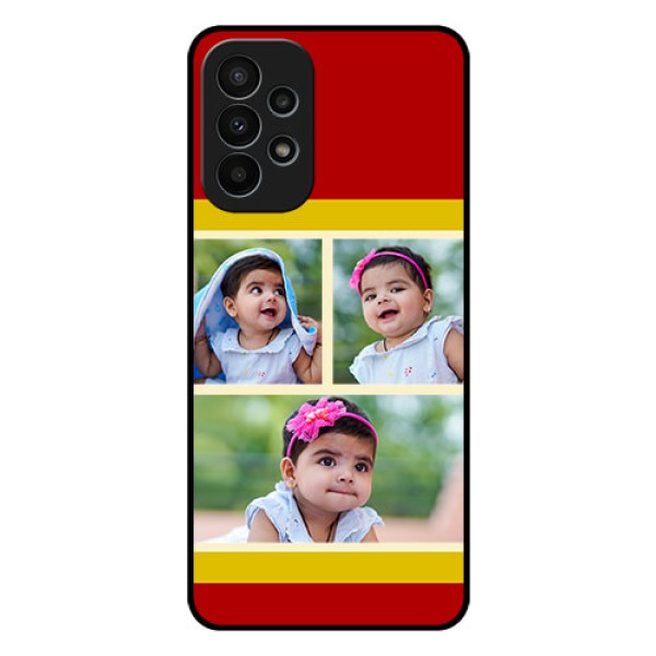 Galaxy A23 4G Custom Glass Mobile Case - Multiple Pic Upload Design Galaxy A23 4G Custom Glass Mobile Case - Multiple Pic Upload Design
