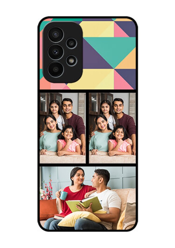 Galaxy A23 4G Custom Glass Phone Case - Bulk Pic Upload Design