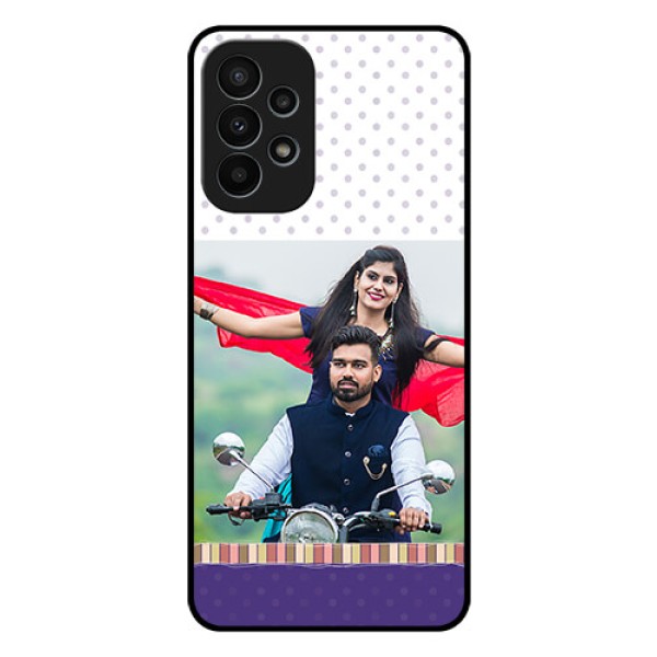 Galaxy A23 4G Photo Printing on Glass Case - Cute Family Design