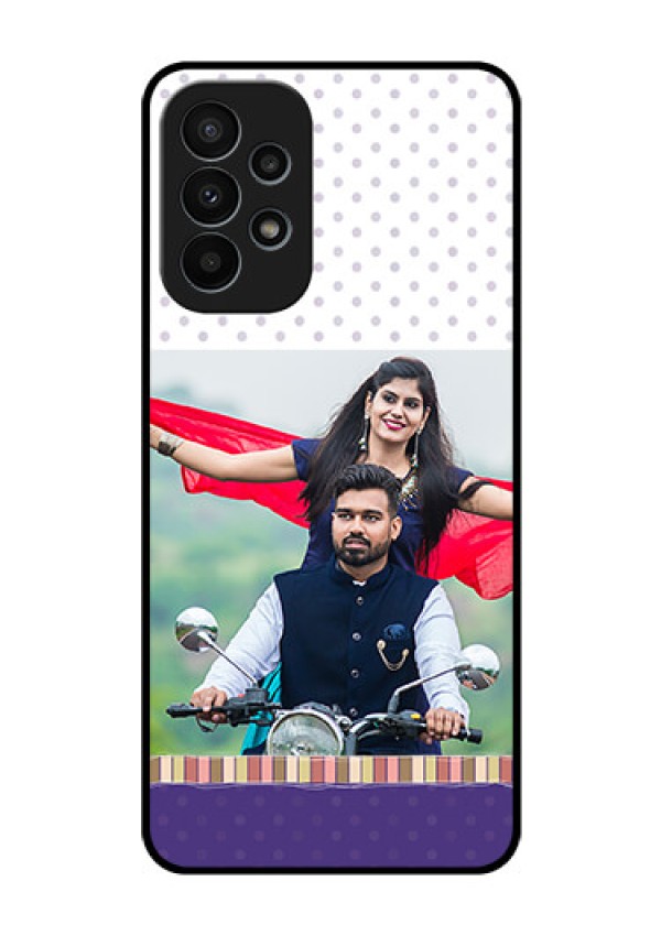 Galaxy A23 4G Photo Printing on Glass Case - Cute Family Design