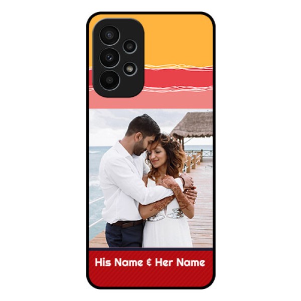 Galaxy A23 4G Custom Glass Mobile Case - Colorful Case Design