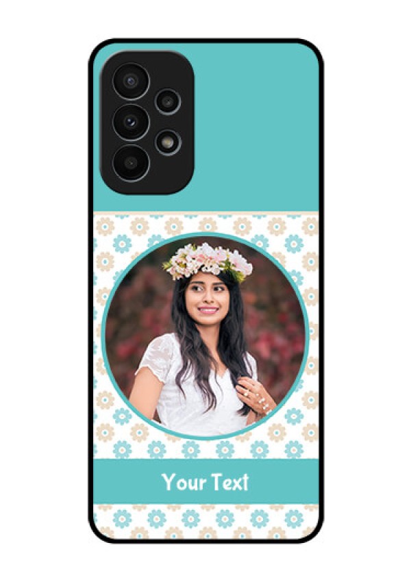 Galaxy A23 4G Custom Glass Mobile Case - Beautiful Flowers Design