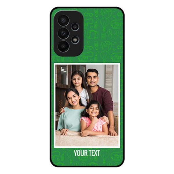 Galaxy A23 4G Personalized Glass Phone Case - Picture Upload Design