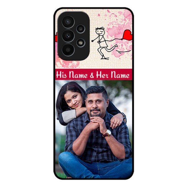 Galaxy A23 4G Photo Printing on Glass Case - You and Me Case Design