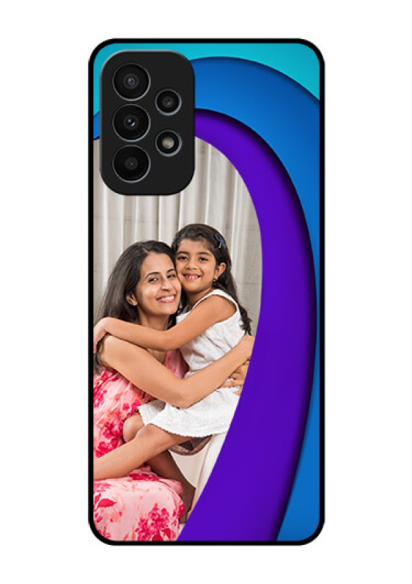 Galaxy A23 4G Photo Printing on Glass Case - Simple Pattern Design