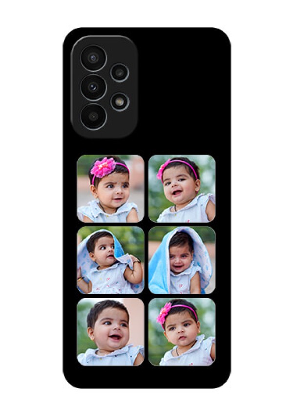 Galaxy A23 4G Photo Printing on Glass Case - Multiple Pictures Design