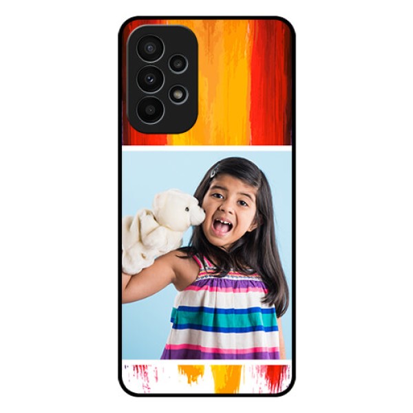 Galaxy A23 4G Personalized Glass Phone Case - Multi Color Design Galaxy A23 4G Personalized Glass Phone Case - Multi Color Design