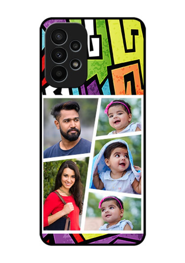 Galaxy A23 4G Custom Glass Phone Case - Graffiti pattern Design