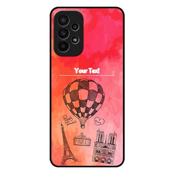Galaxy A23 4G Custom Glass Phone Case - Paris Theme Design