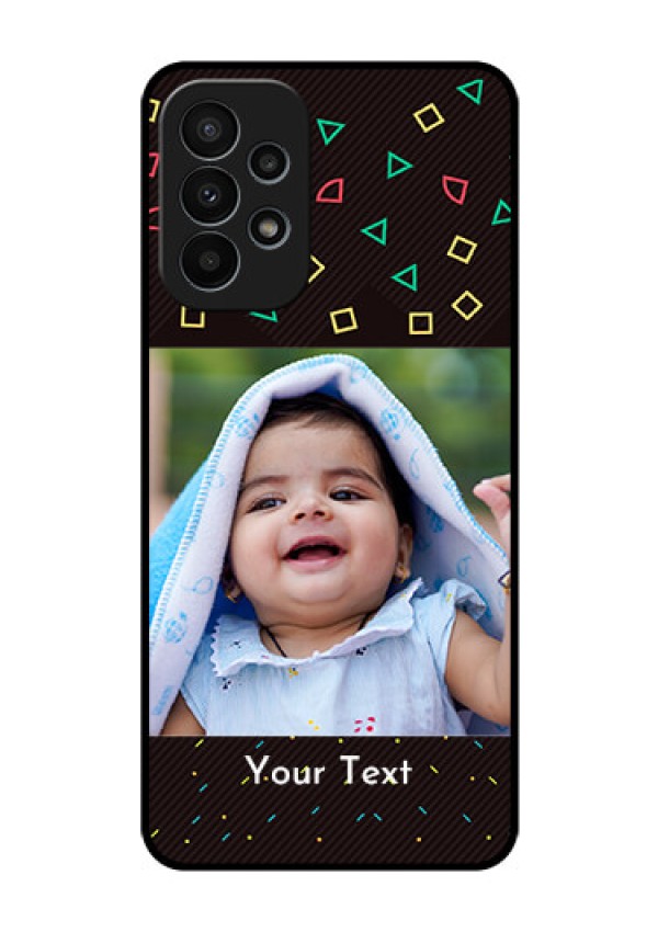 Galaxy A23 4G Custom Glass Phone Case - with confetti birthday design