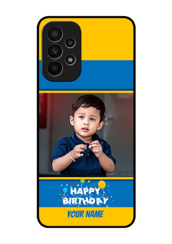Galaxy A23 4G Custom Glass Mobile Case - Birthday Wishes Design